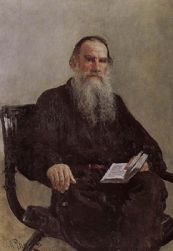 Ilia Efimovich Repin Tolstoy portrait
